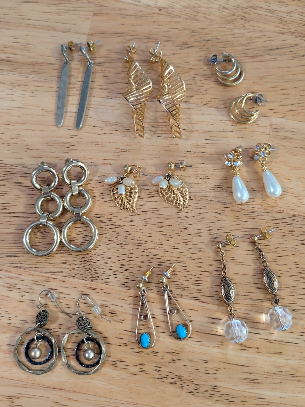 Gold Jewelry Lot - Fashion Costume Jewelry